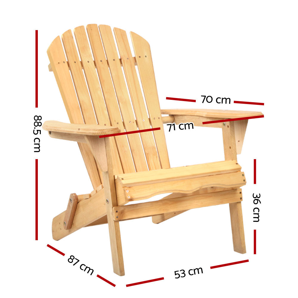 Malvern Lounge Wooden Adirondack Chair