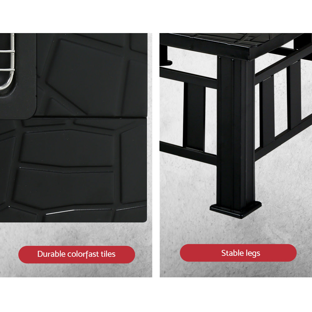 Fitzroy 2 in 1 Fire Pit BBQ Table Grill Outdoor