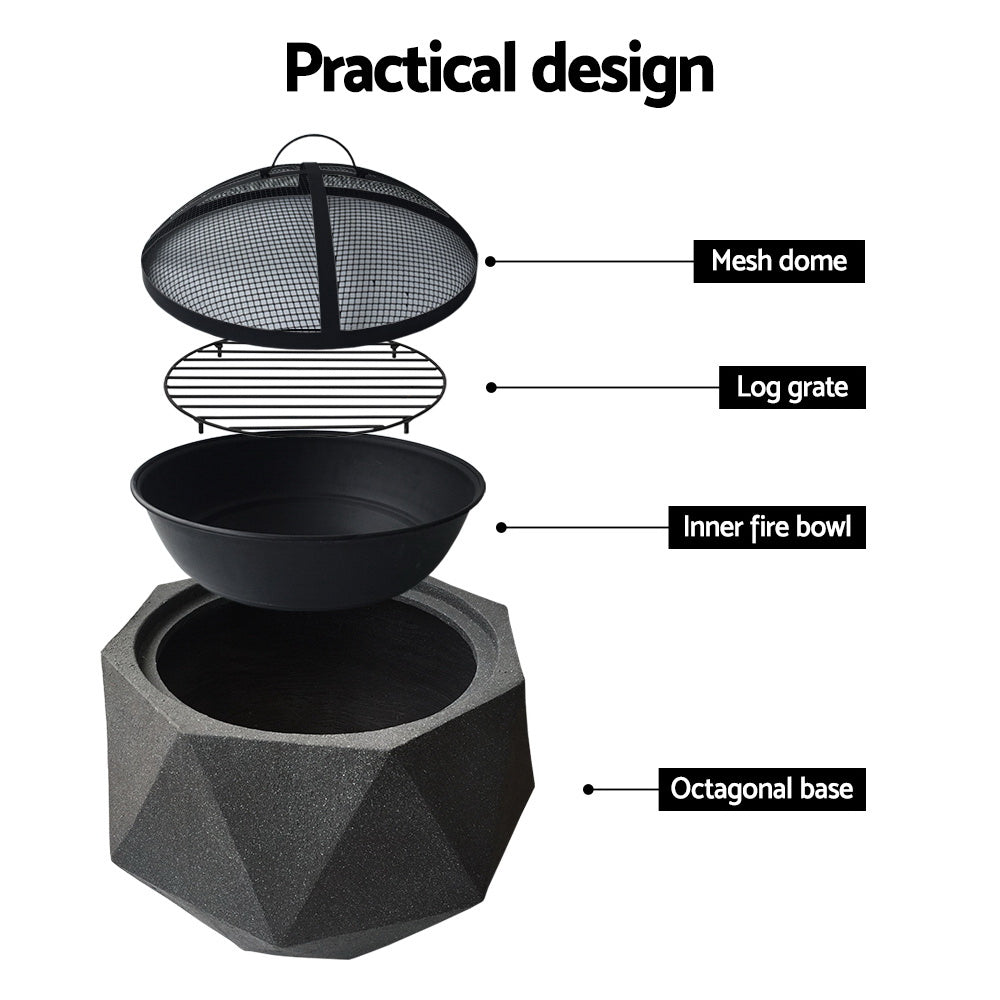 Fiztroy Outdoor Fire Pit Bowl