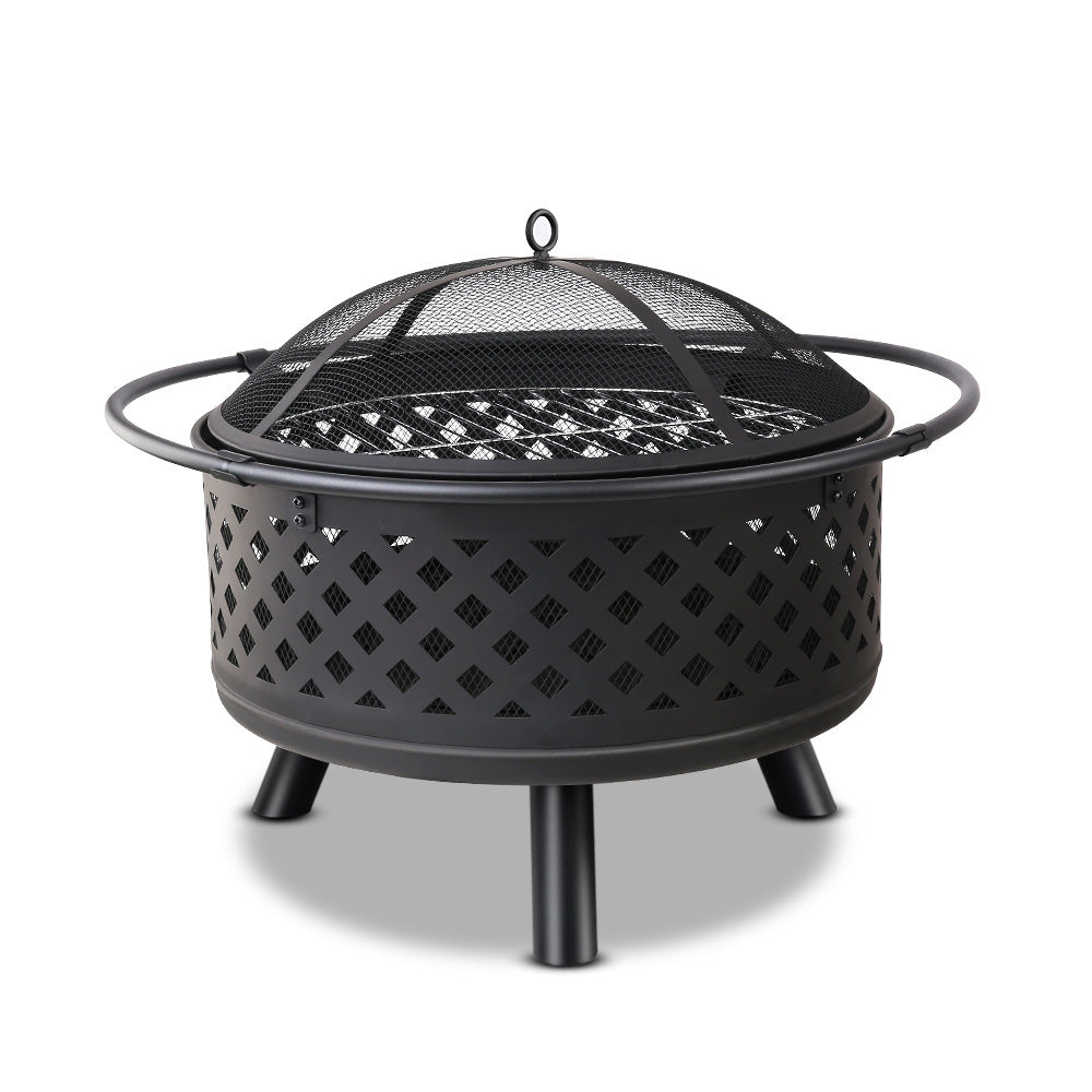 Fitzroy Portable 30" BBQ Charcoal Grill Fire Pit