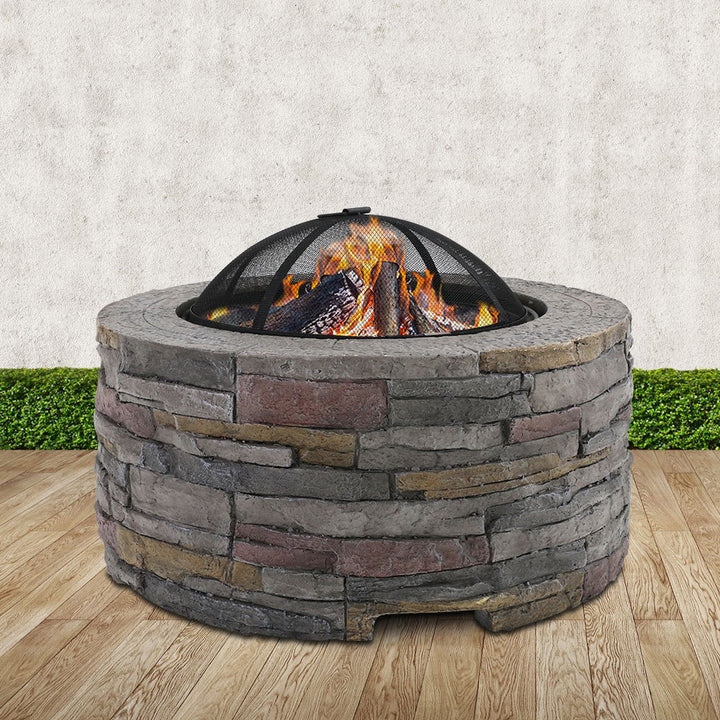 Brunswick Round Stone Look Fire Pit