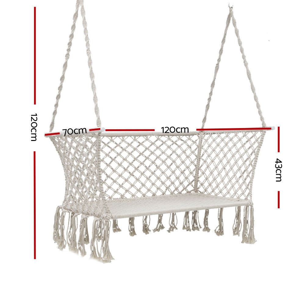 Armadale Patio 2 Person Swing Hammock - Cream