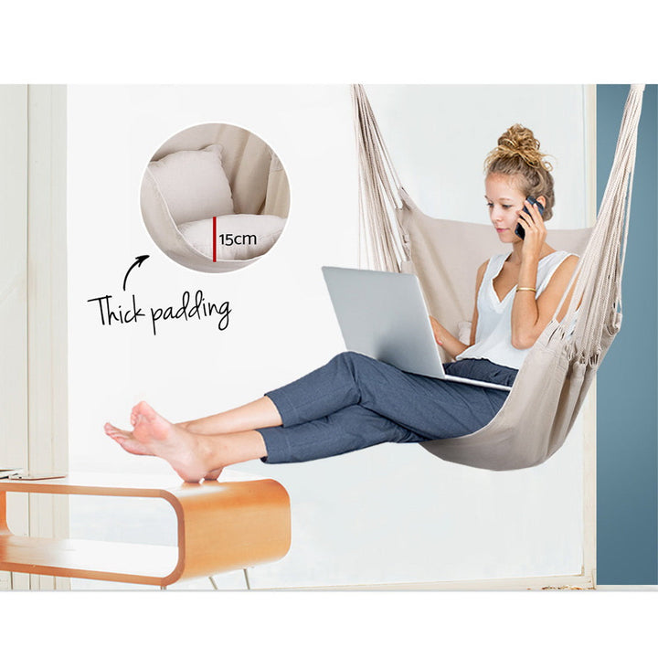 Armadale Hammock Swing Chair - Cream