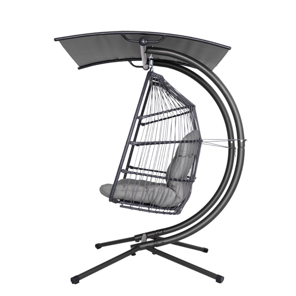 Armadale Luxury 2 Person Swing Egg Chair with Adjustable Canopy