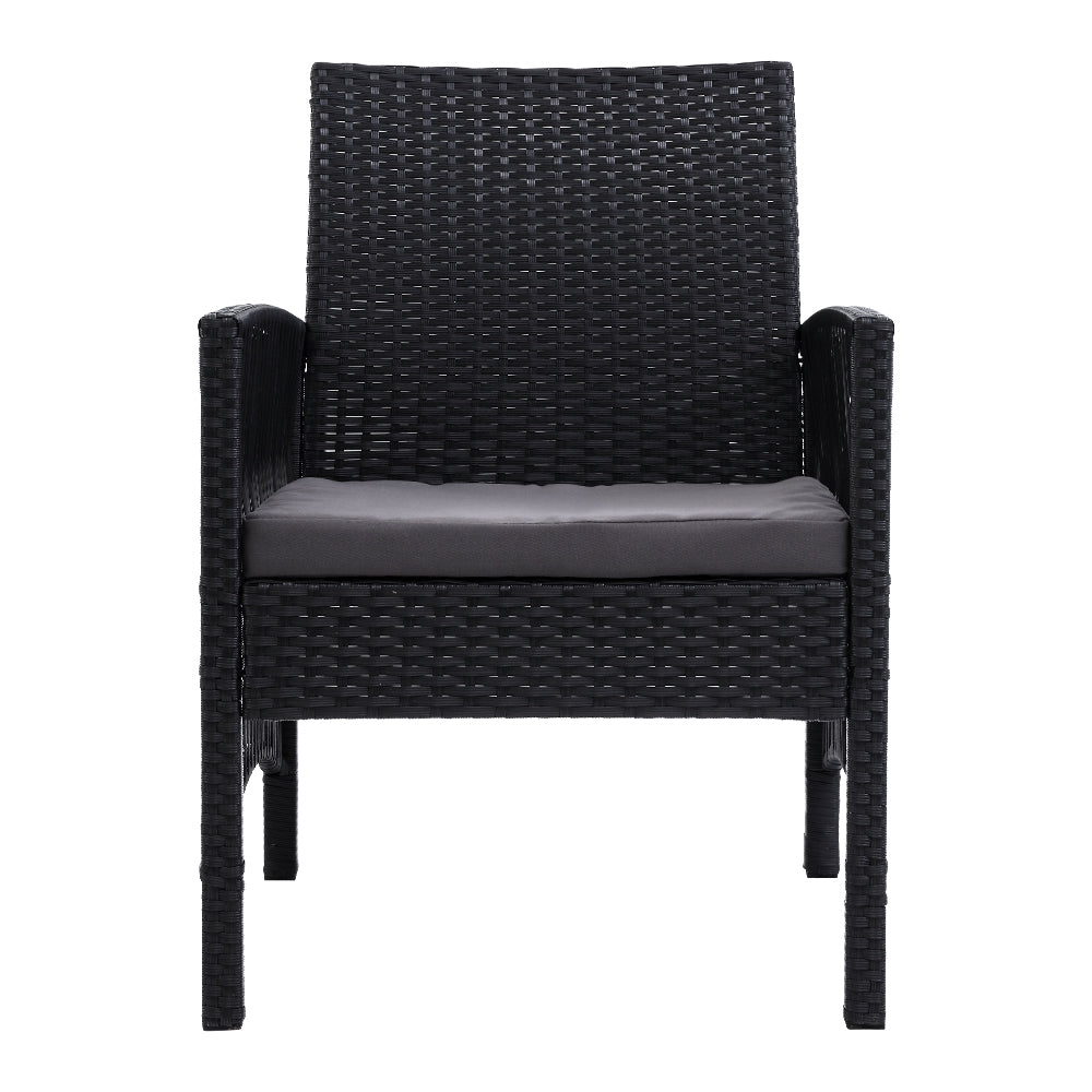 Armadale Luxury Set of 2 Bistro Chairs - Black