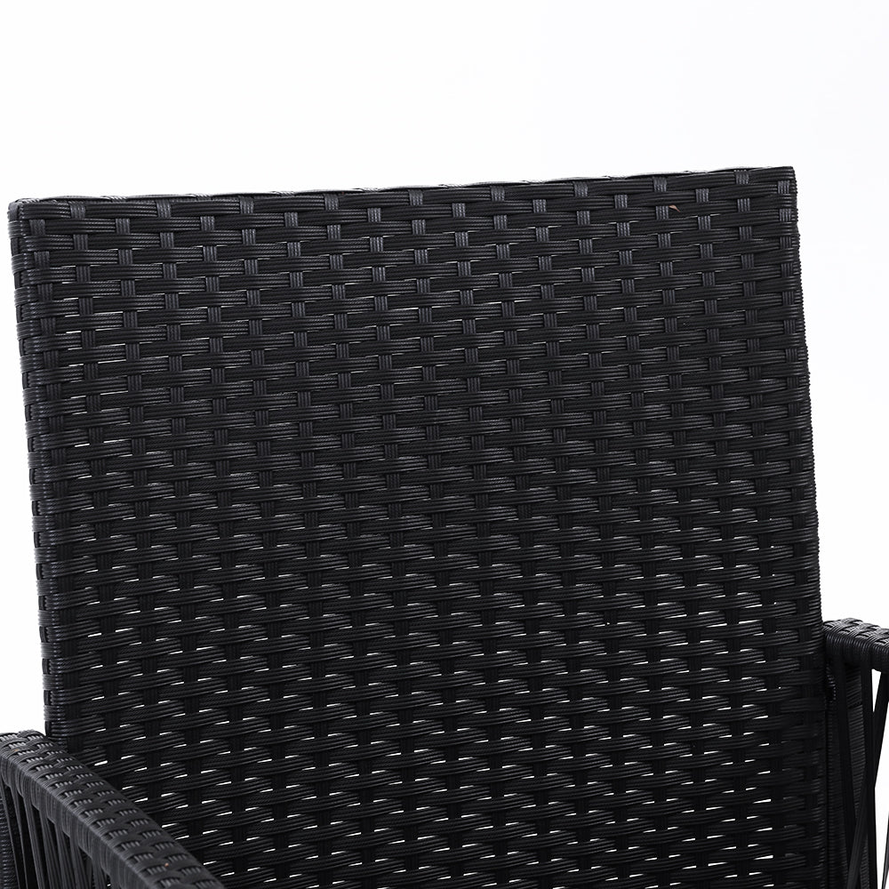 Armadale Luxury Set of 2 Bistro Chairs - Black