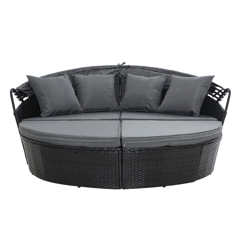 Portsea Luxury Outdoor Day Bed - Black