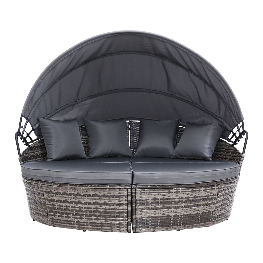 Portsea Luxury Outdoor Day Bed - Grey
