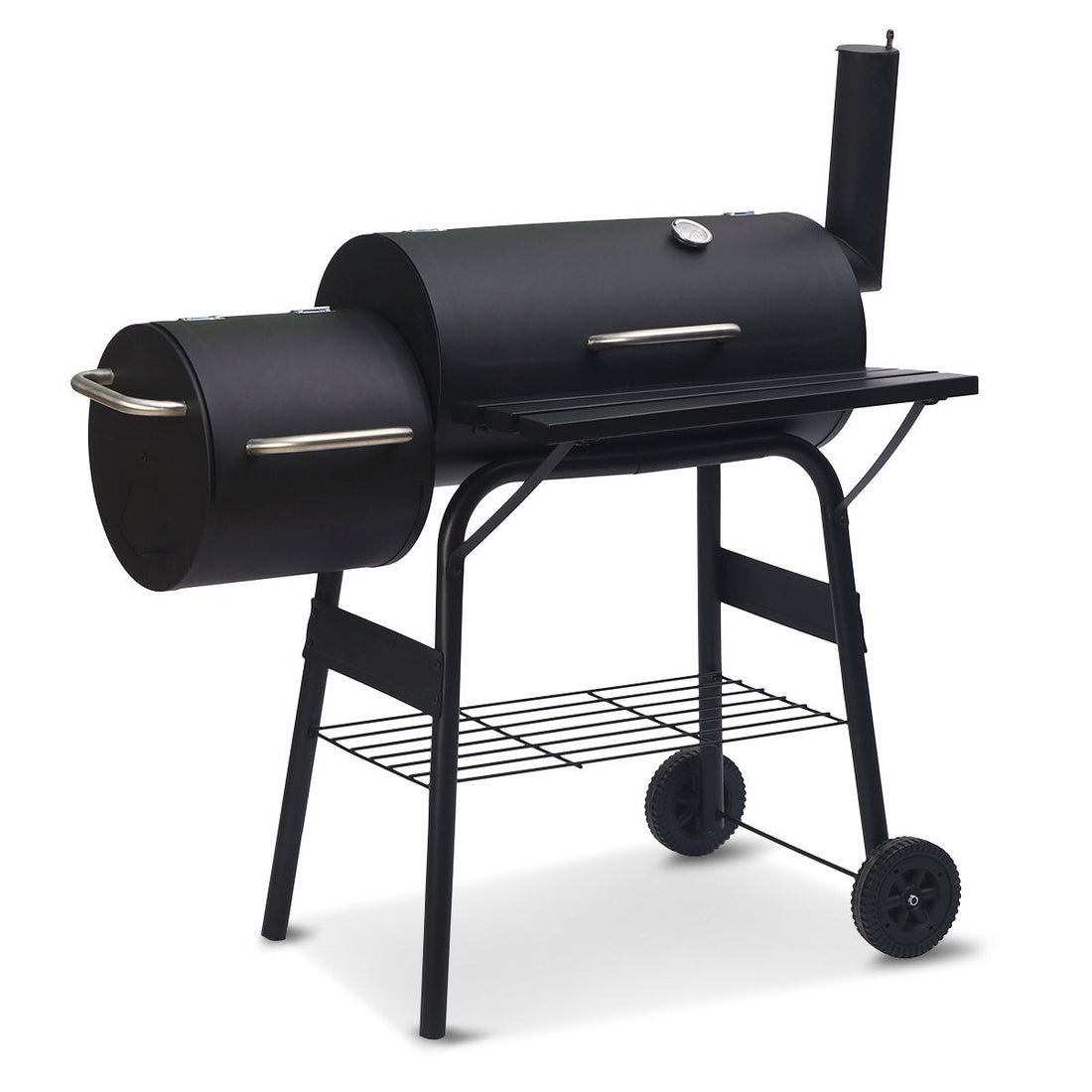 Coolaroo 2-in-1 Outdoor Barbecue Grill & Offset Smoker