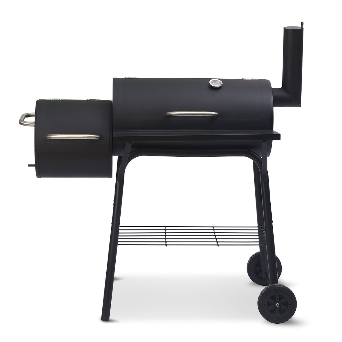 Coolaroo 2-in-1 Outdoor Barbecue Grill & Offset Smoker