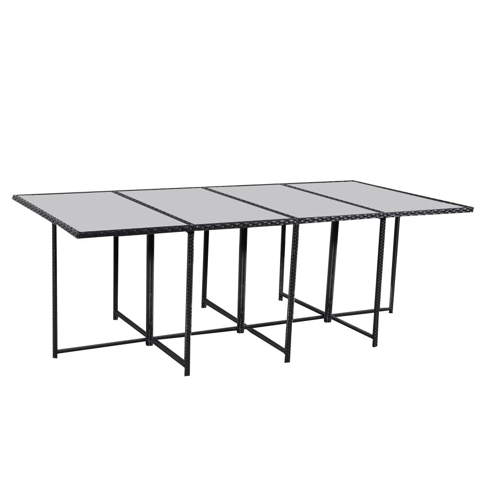 Sorrento Premium 13 Piece Outdoor Dining Set - Black