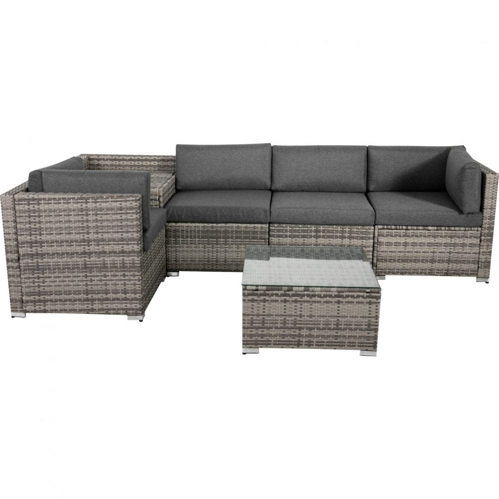 Prahran 6 Piece Outdoor Modular Lounge Sofa