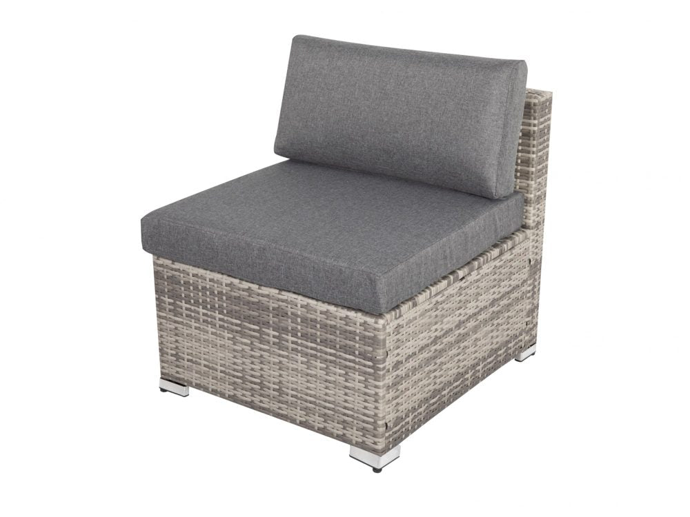 Portsea Deluxe 8 Piece Outdoor Furniture Modular Lounge - Grey