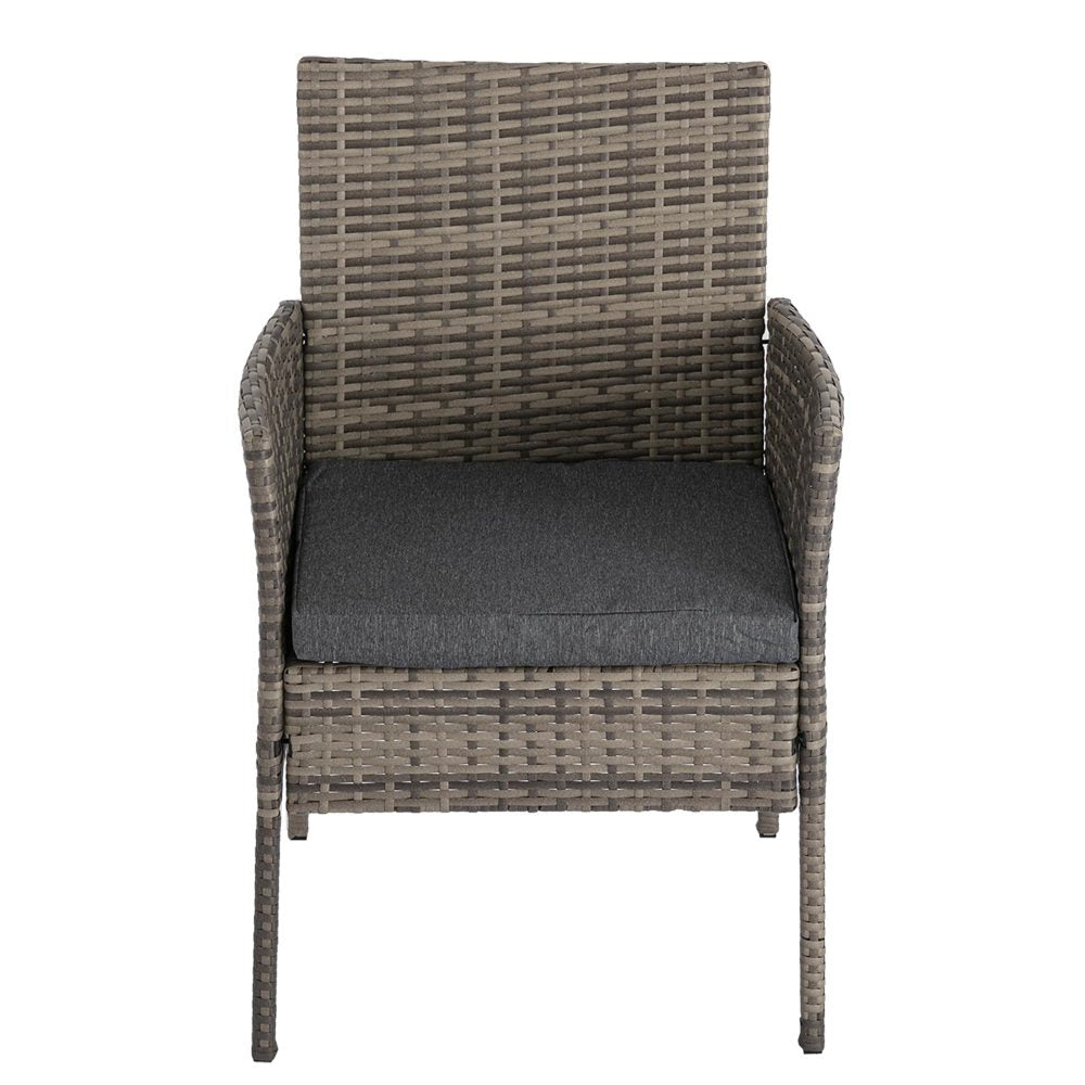 Prahran Luxury 2 Seater Furniture Chat Set - Mixed Grey