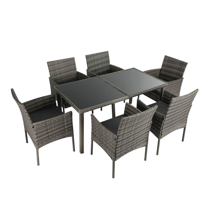 Armadale Luxury Outdoor 6 Seater Dining Set - Grey