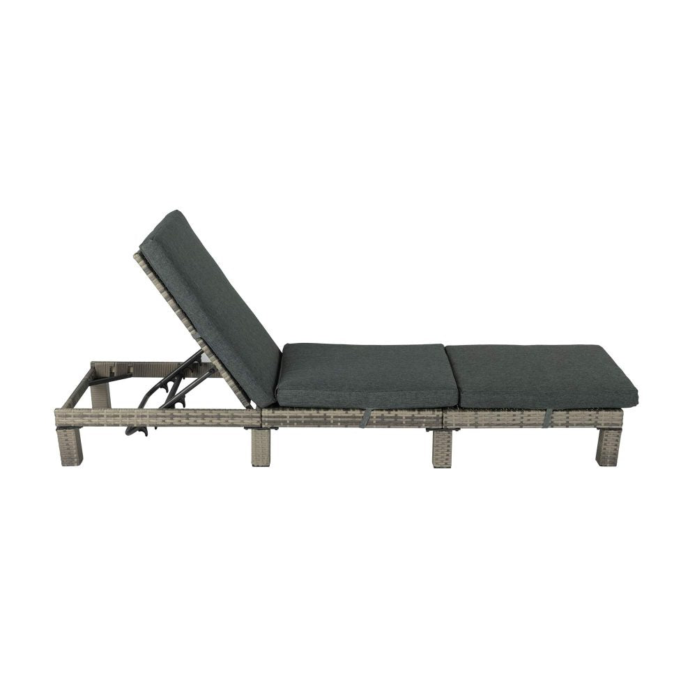 Sorrento Premium Sunbed with Adjustable Recline - Grey