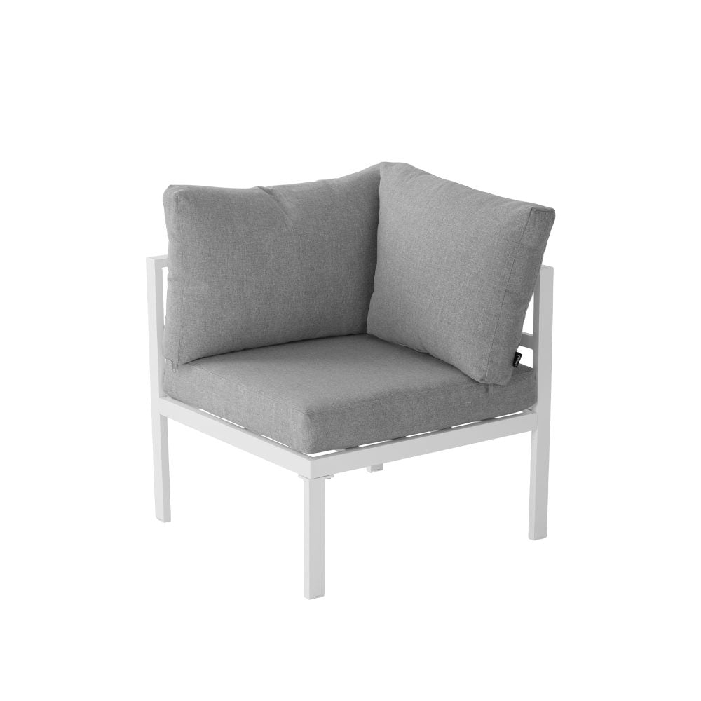 Toorak Premium White Modern 7 Piece Lounge Set