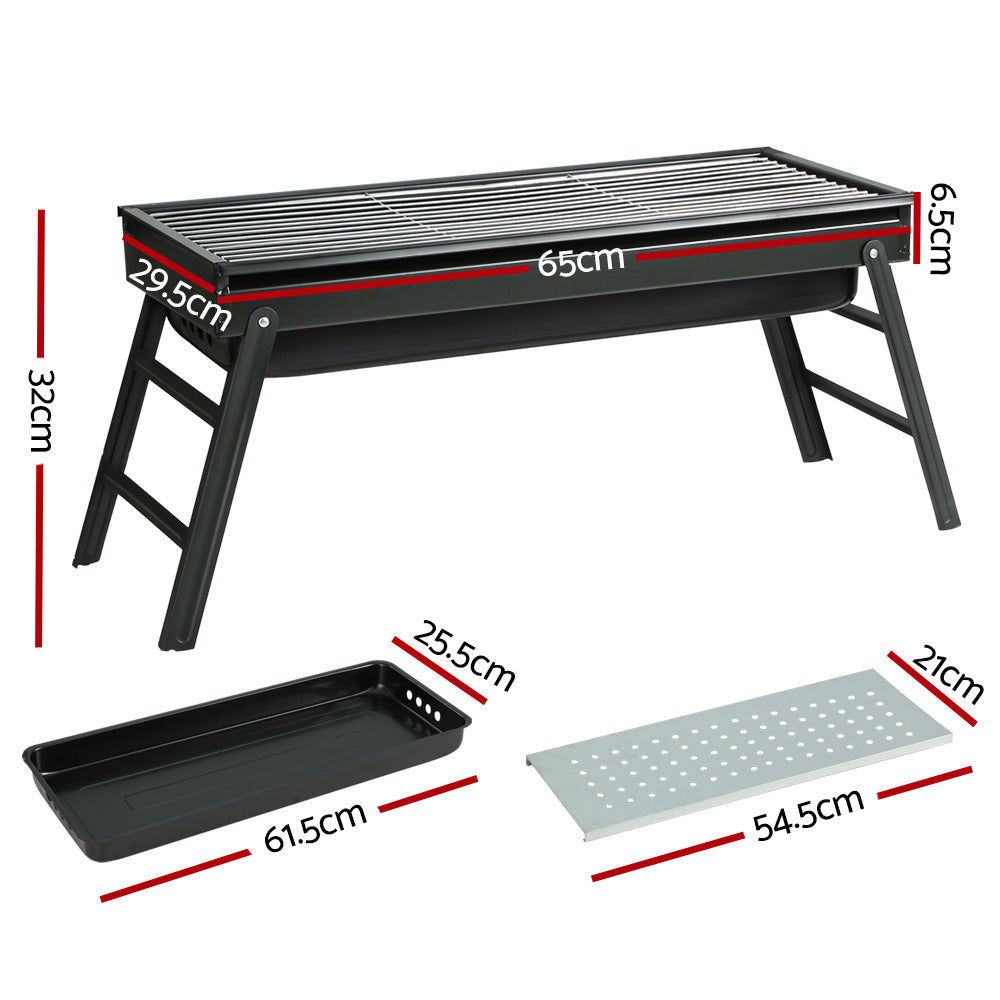 Fitzroy Charcoal BBQ Grill Smoker Portable Barbecue