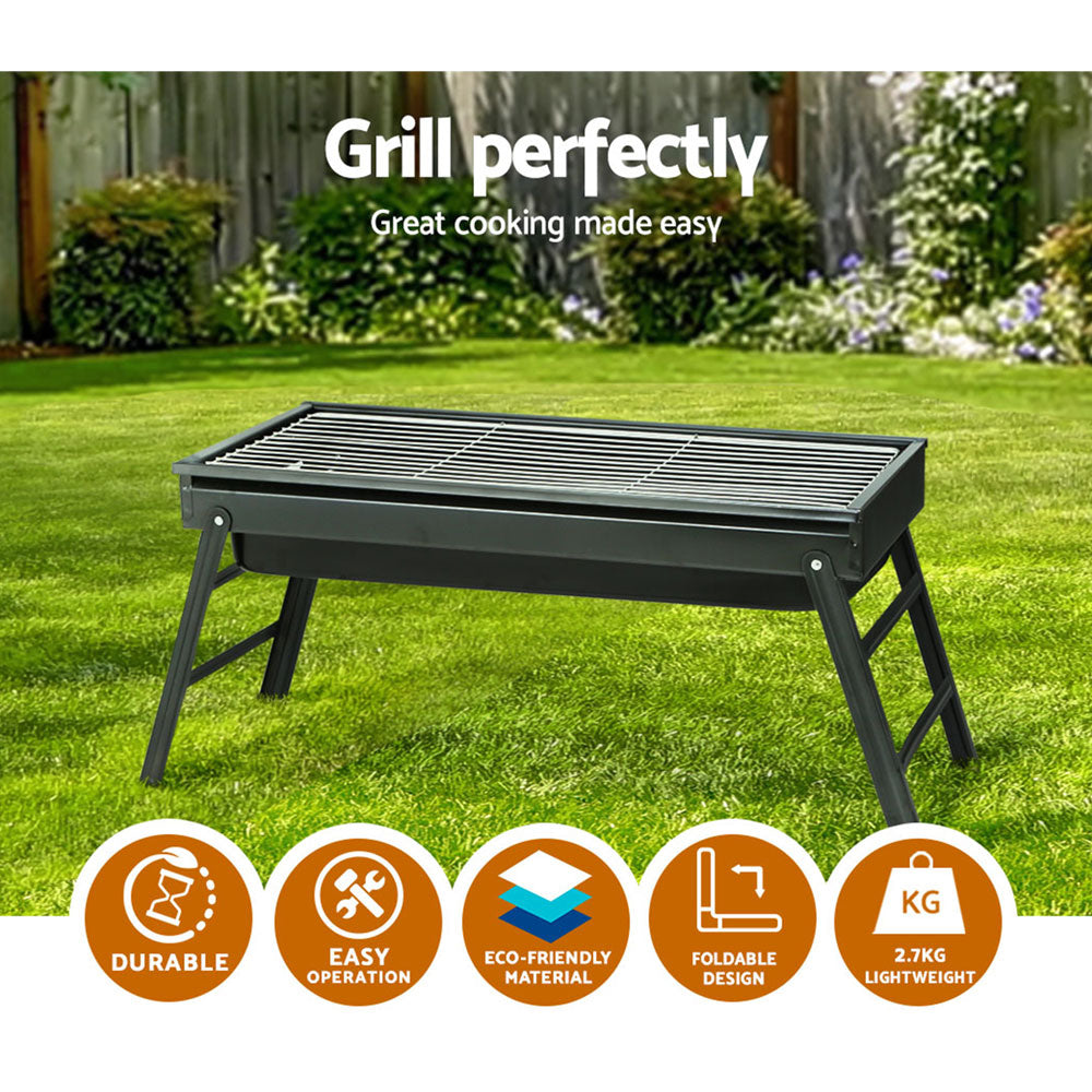 Fitzroy Charcoal BBQ Grill Smoker Portable Barbecue