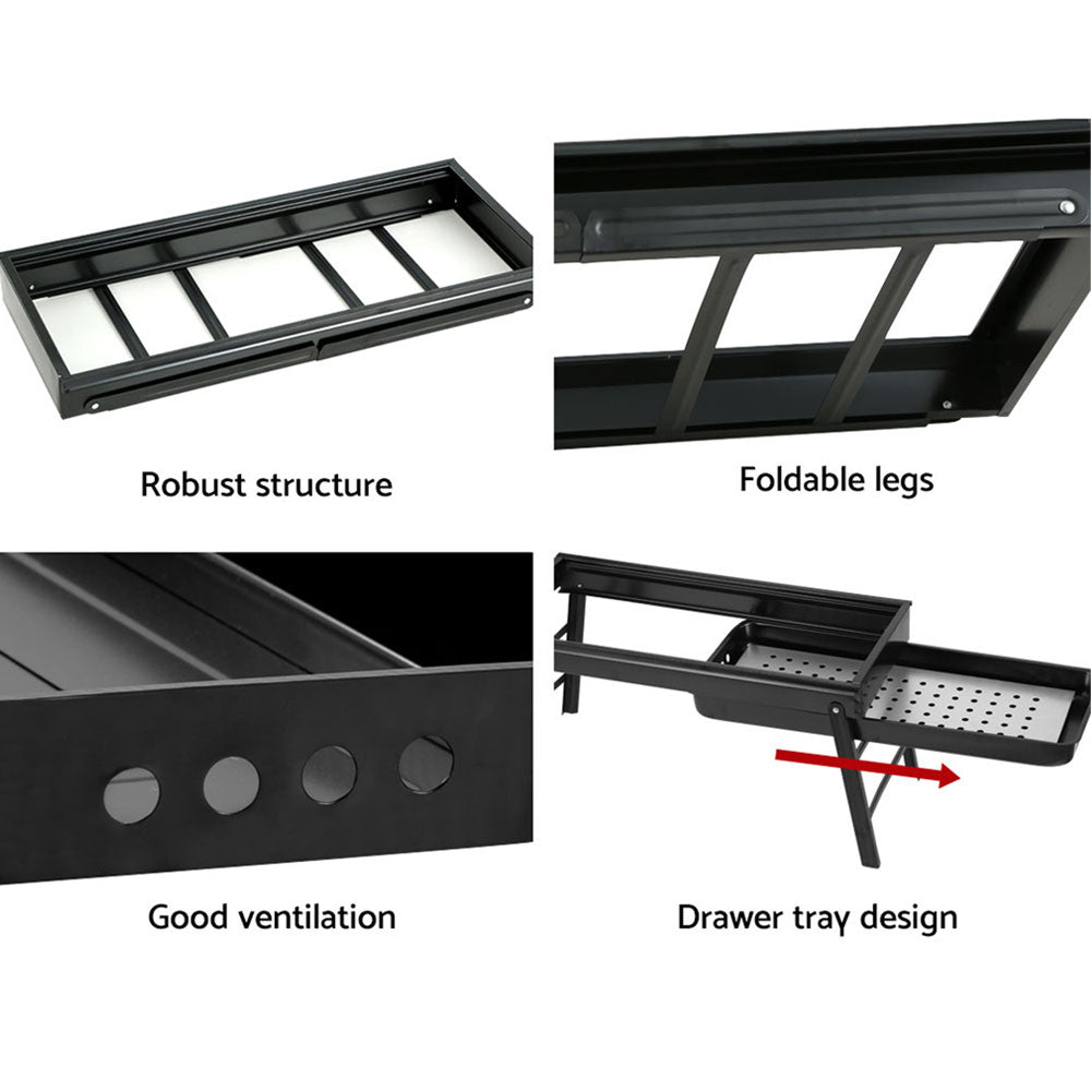 Fitzroy Charcoal BBQ Grill Smoker Portable Barbecue