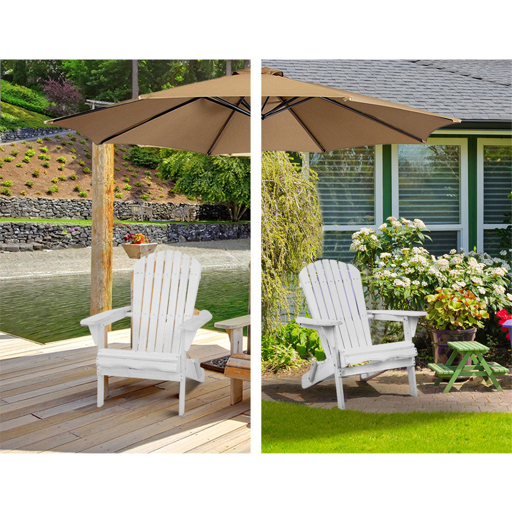 Portsea Foldable Beach Chair - White