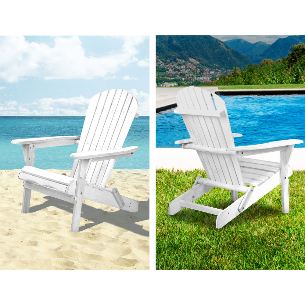 Portsea Foldable Beach Chair - White