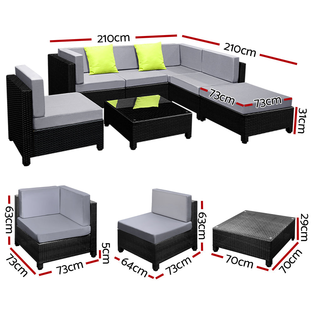Armadale 7 Piece Outdoor Lounge Setting