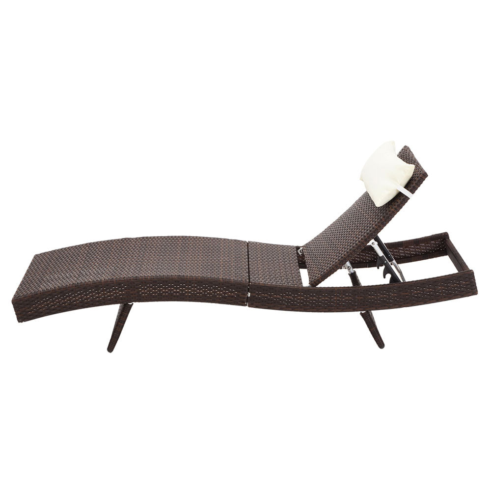 Portsea Deluxe Sun Lounge - Brown