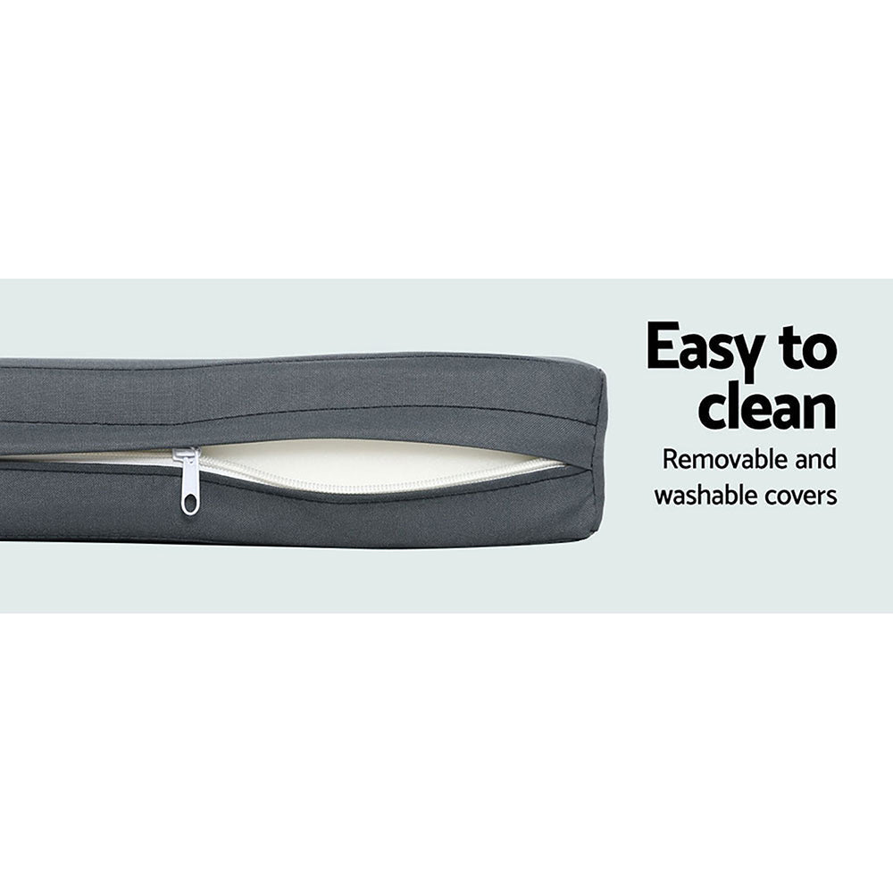 Toorak Deluxe 9 Seater Outdoor Dining Set - Grey