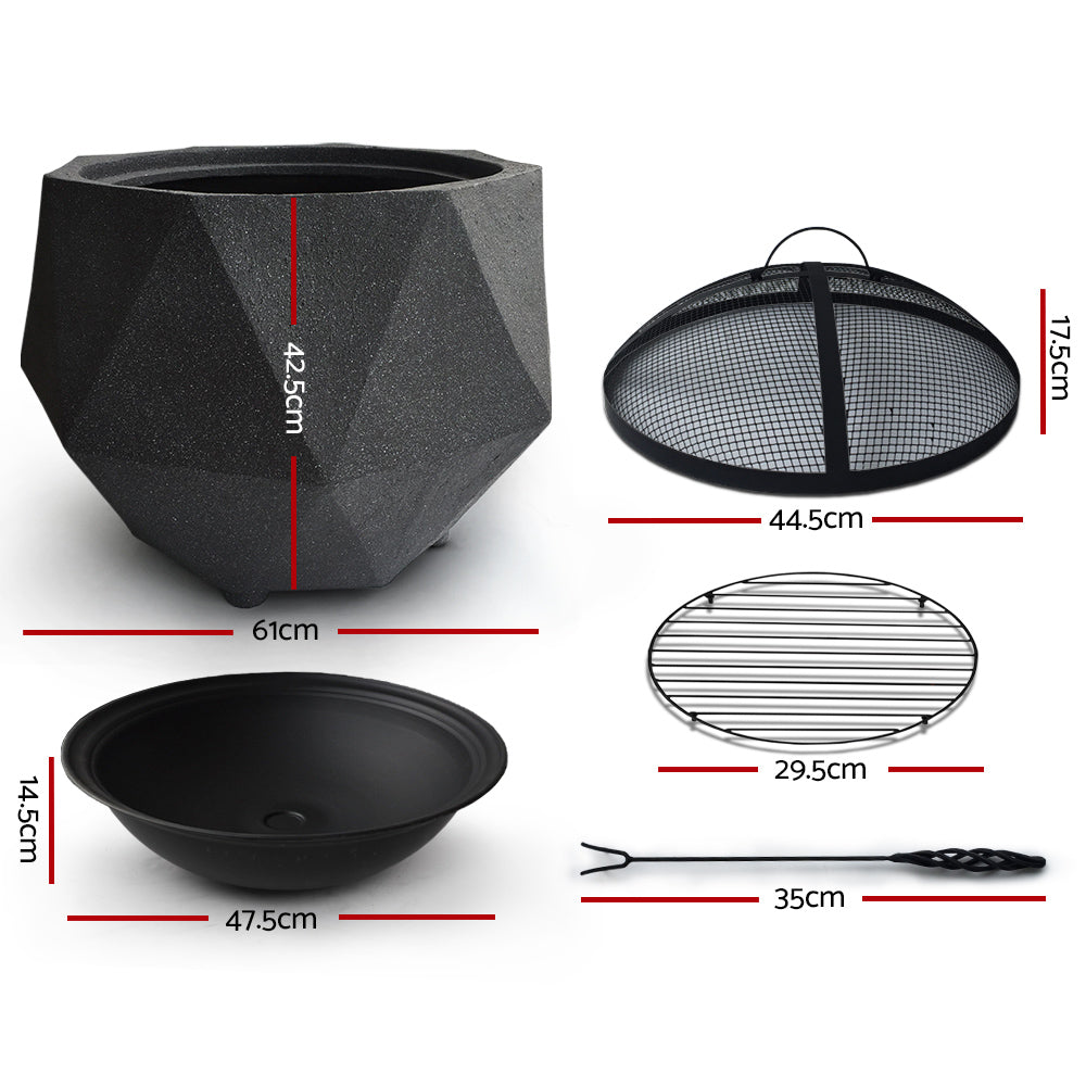 Fiztroy Outdoor Fire Pit Bowl