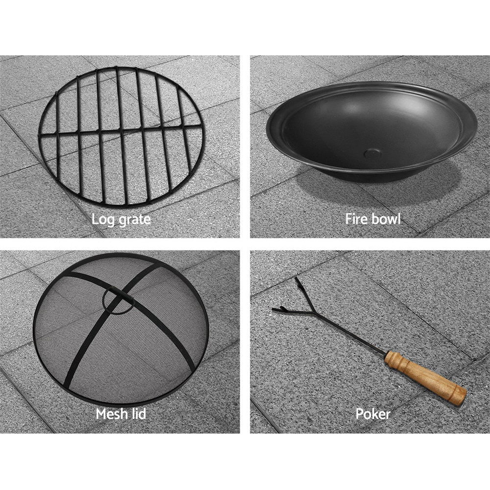Brunswick Round Stone Look Fire Pit