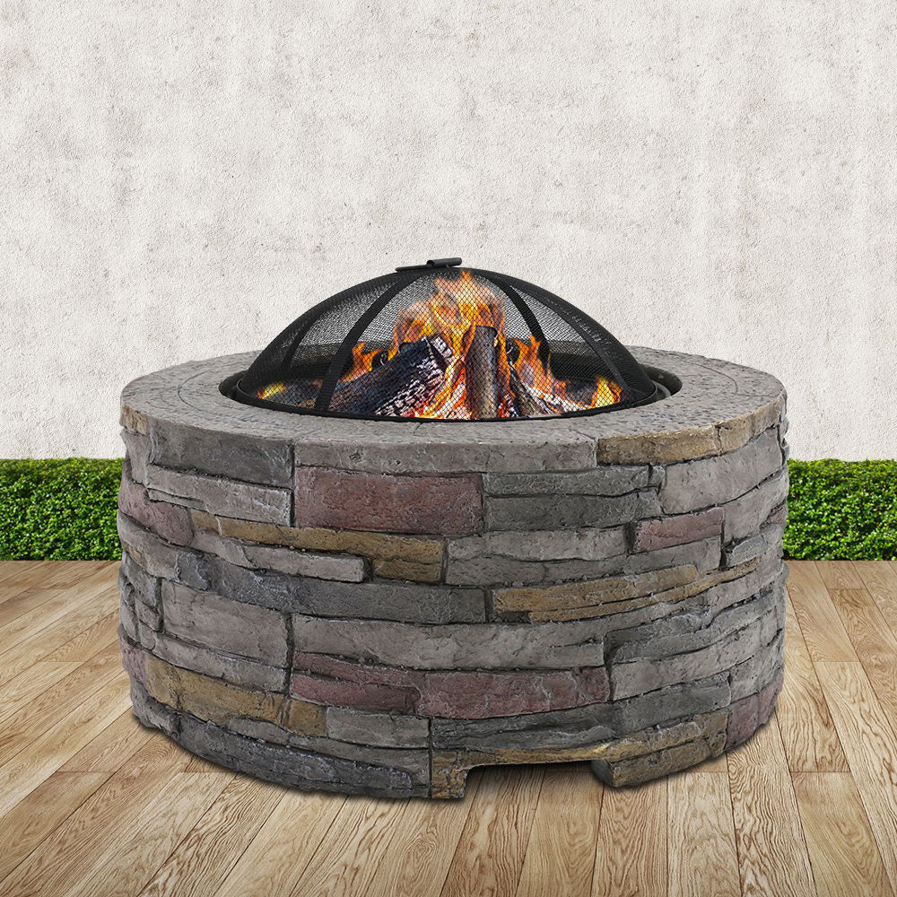 Brunswick Round Stone Look Fire Pit