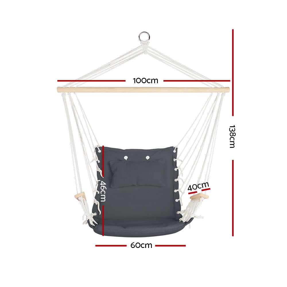 Armadale Hammock Hanging Swing Chair - Grey