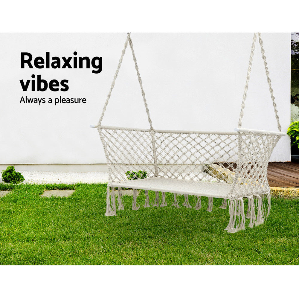 Armadale Patio 2 Person Swing Hammock - Cream