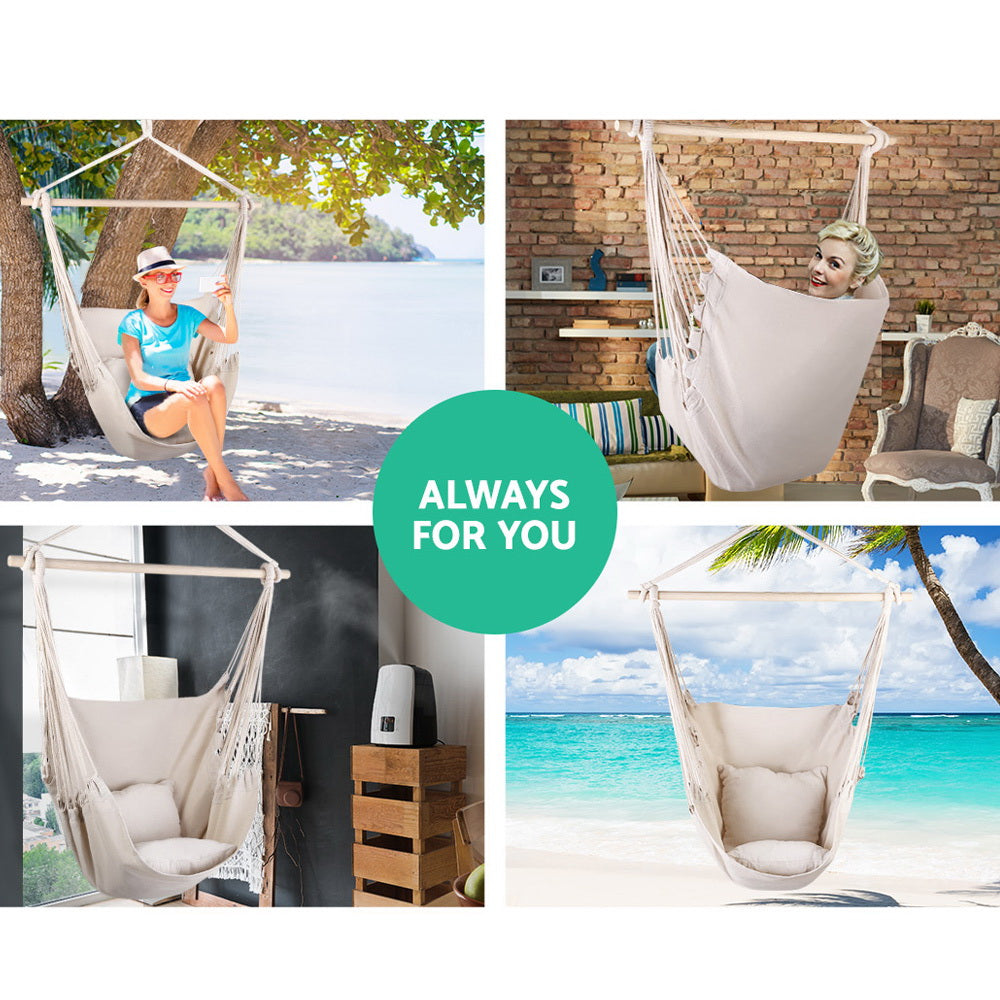 Armadale Hammock Swing Chair - Cream