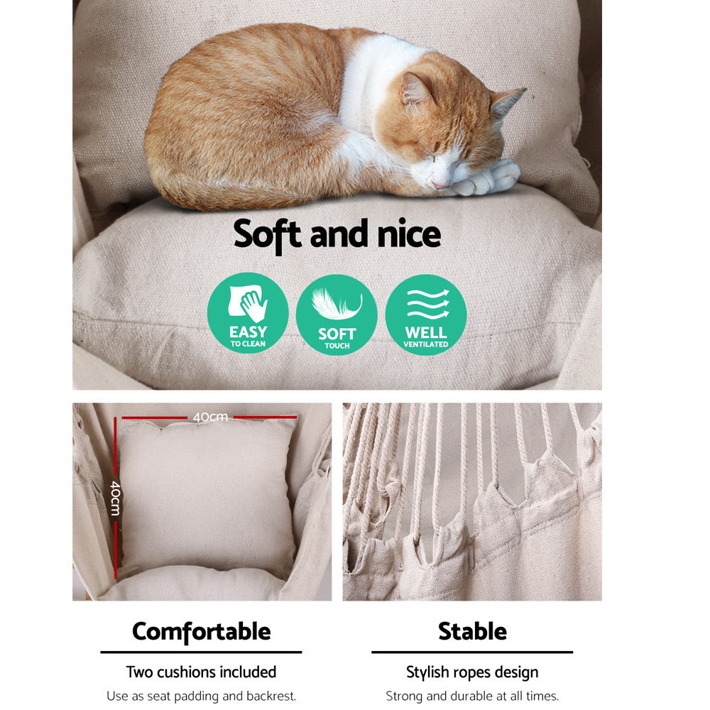 Armadale Hammock Swing Chair - Cream