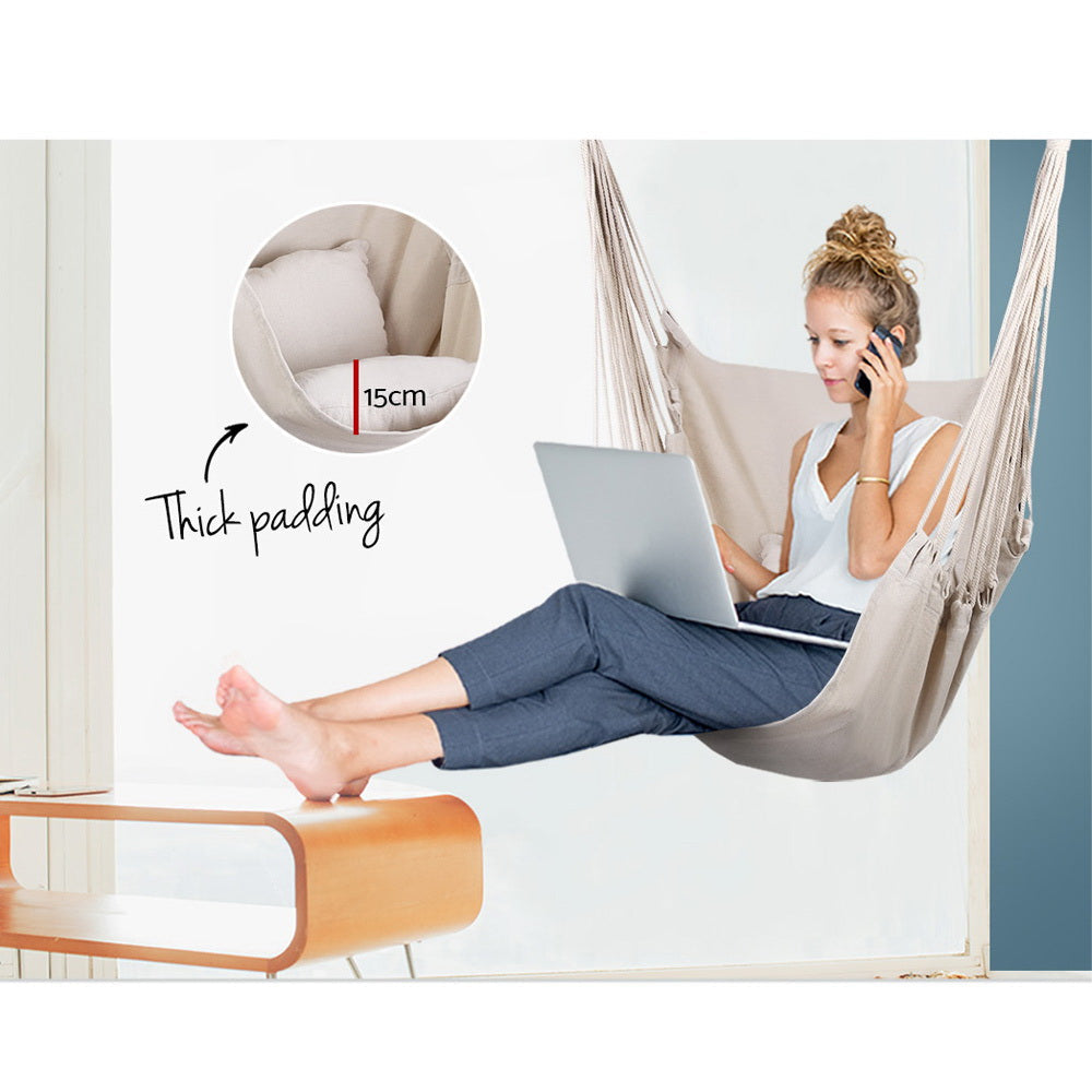 Armadale Hammock Swing Chair - Cream