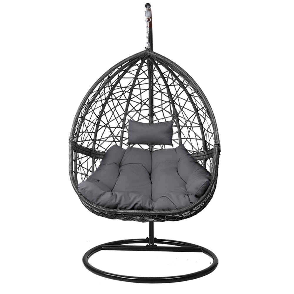 Portsea Premium Hanging Swing Chair - Black