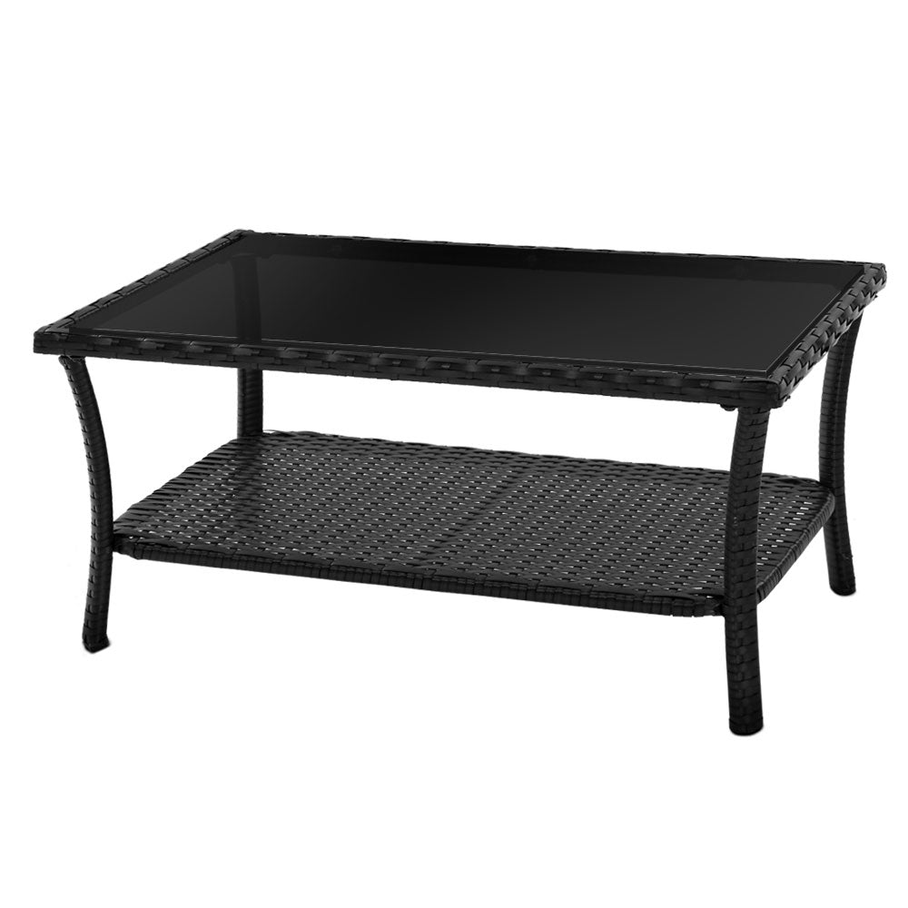 Armadale 4 Piece Outdoor Lounge Setting - Black