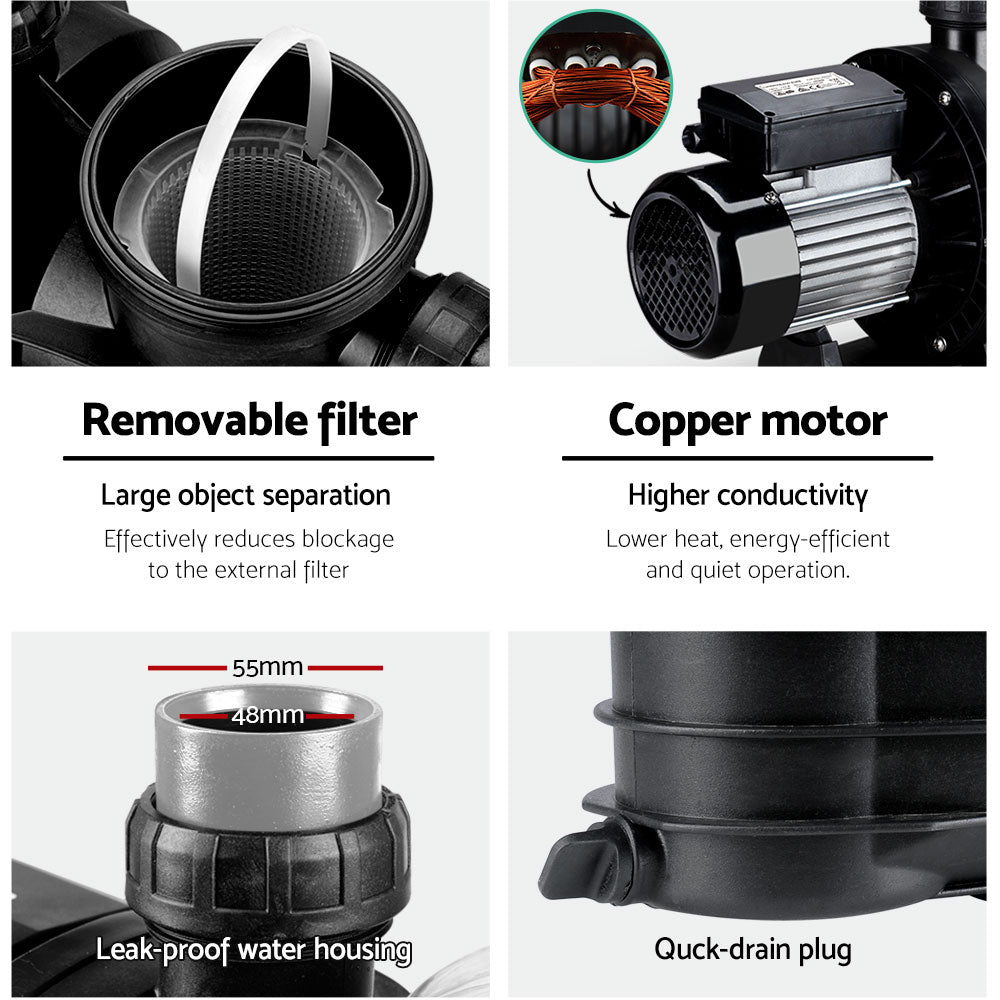 Power Max 2000W Swimming Pool Water Pump