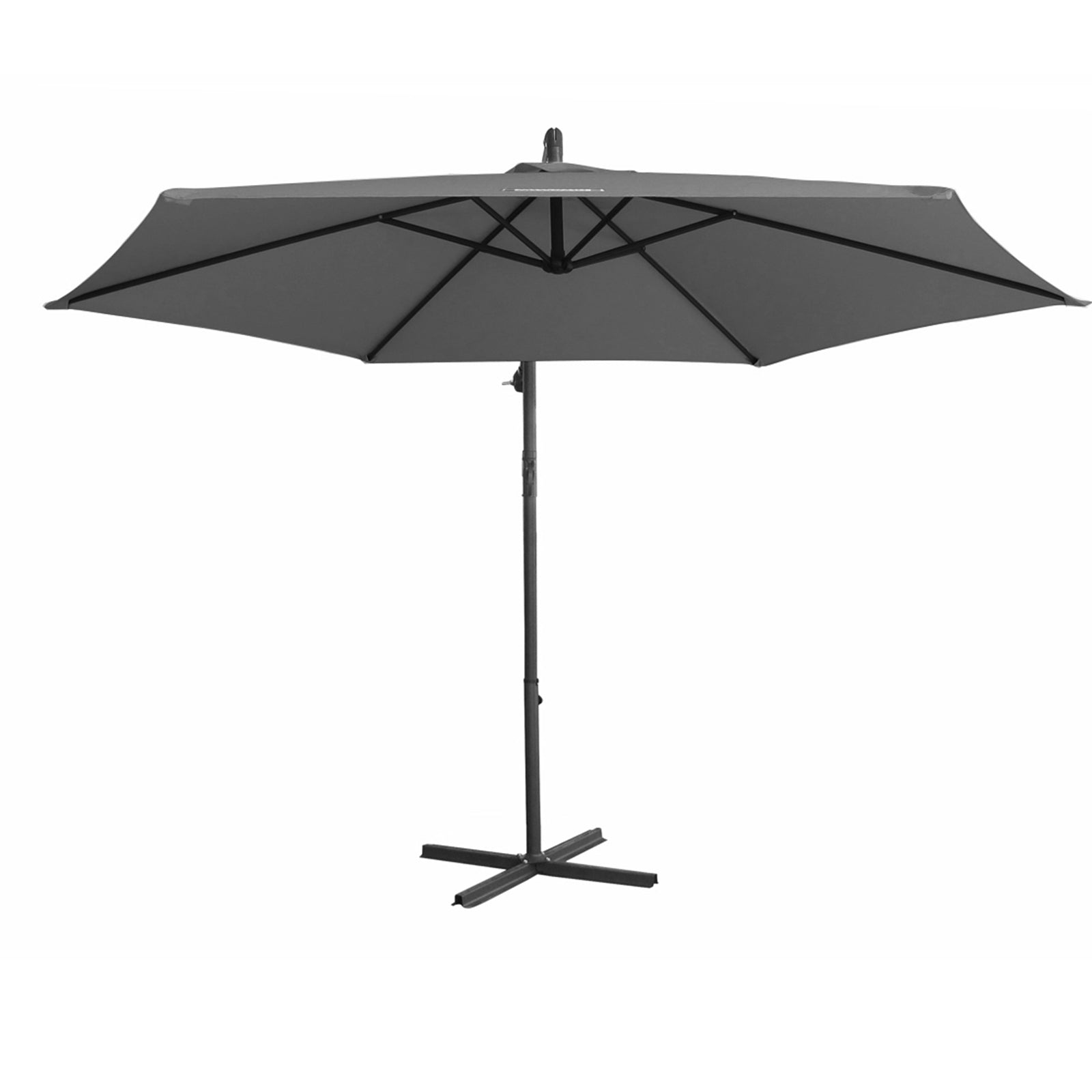 Portsea 3M Outdoor Umbrella Cantilever with Protective Cover - Charcoal