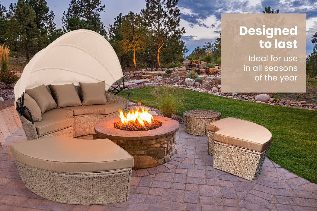 Sorrento Deluxe Day Bed - Beige