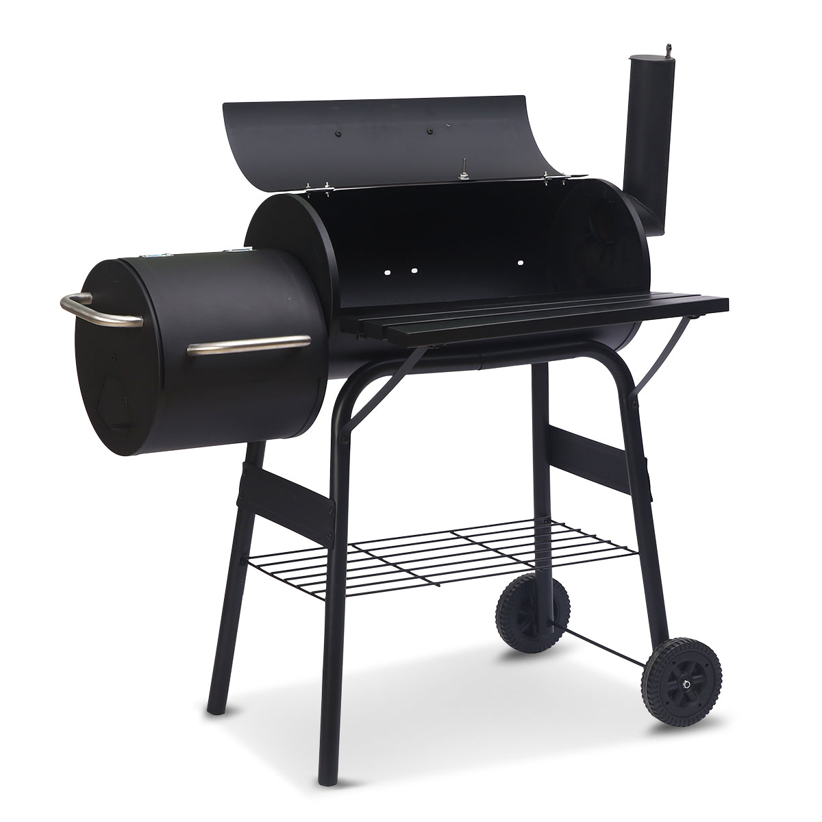 Coolaroo 2-in-1 Outdoor Barbecue Grill & Offset Smoker