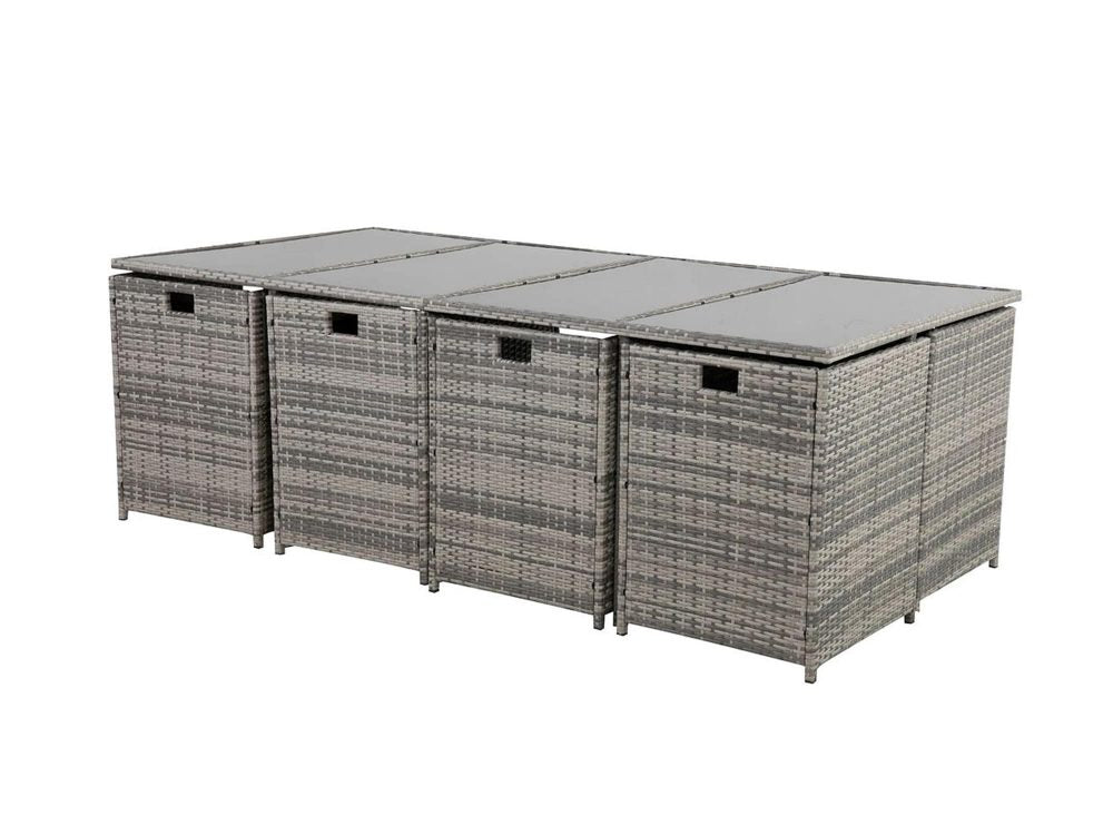 Sorrento Premium 13 Piece Outdoor Dining Set - Grey