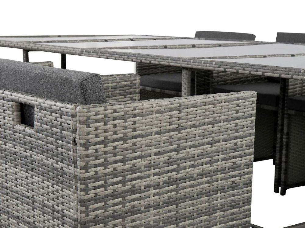 Sorrento Premium 13 Piece Outdoor Dining Set - Grey