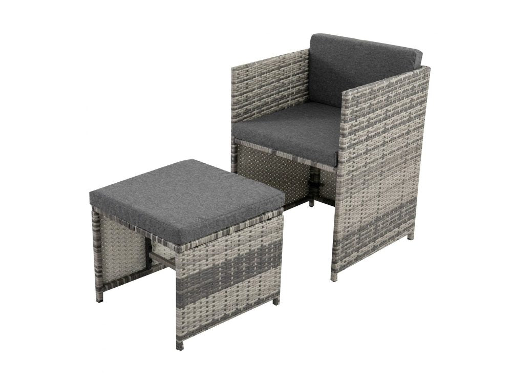 Armadale 8 Seater Outdoor Dining Set – Grey