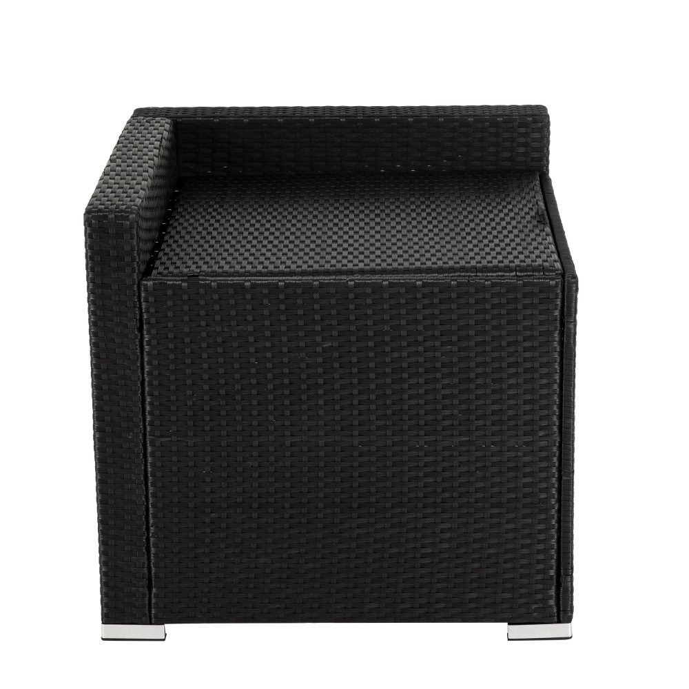 Portsea Premium 6 Piece Outdoor Modular Lounge Sofa - Black