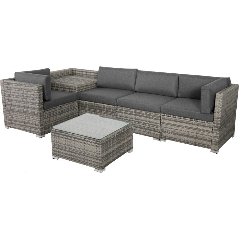 Prahran 6 Piece Outdoor Modular Lounge Sofa