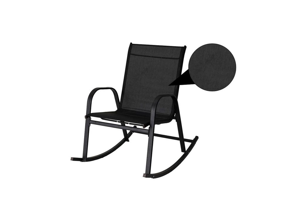 Prahran Luxury Rocking Chair - Black