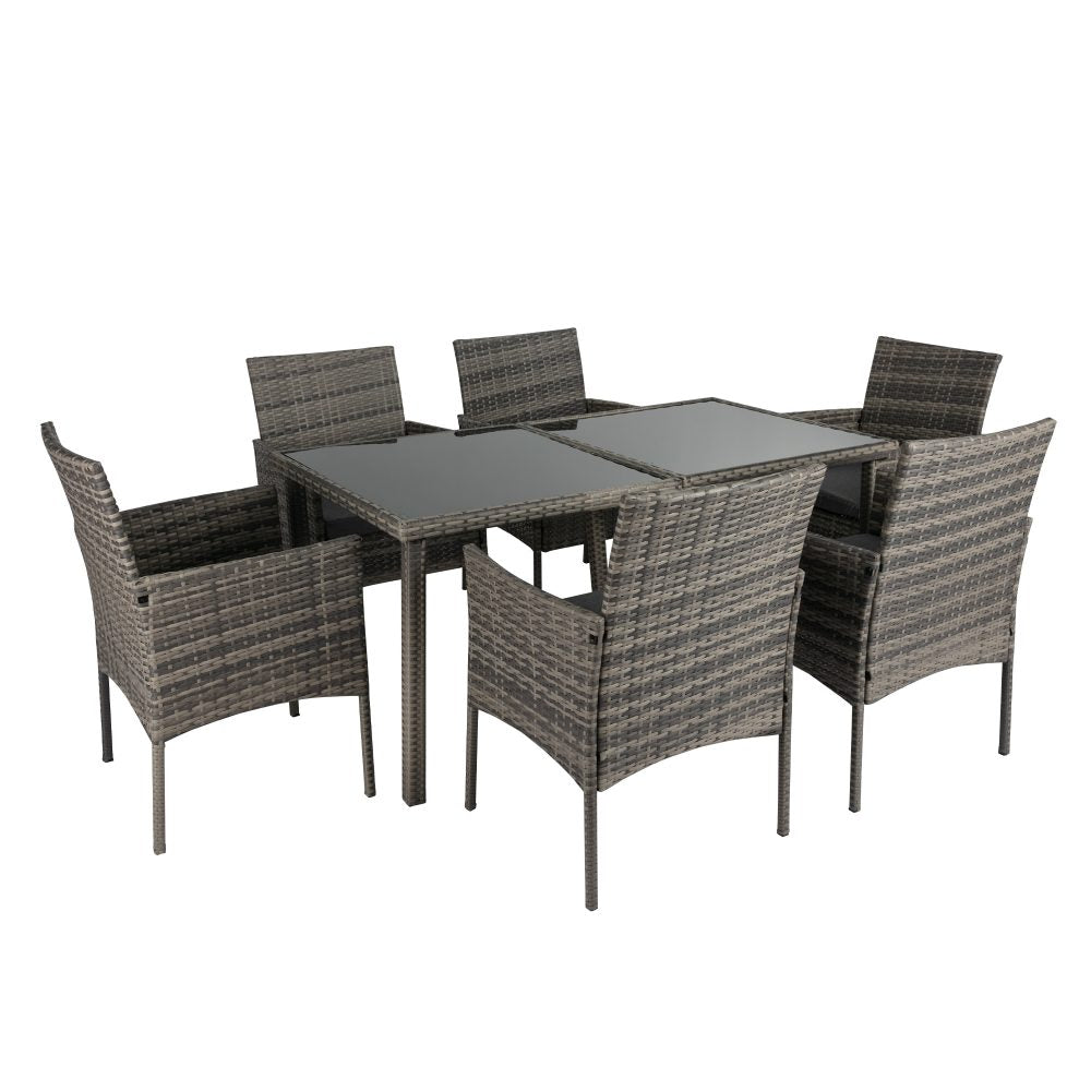 Armadale Luxury Outdoor 6 Seater Dining Set - Grey